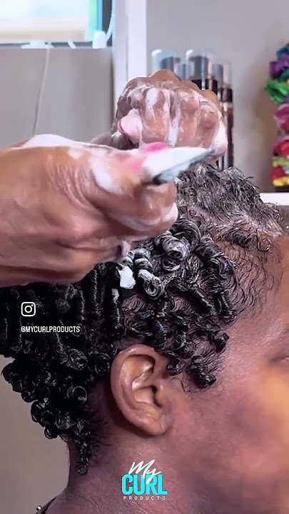 Wash and go natural hairstyling