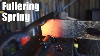 Blacksmithing - Fullering Spring Swage