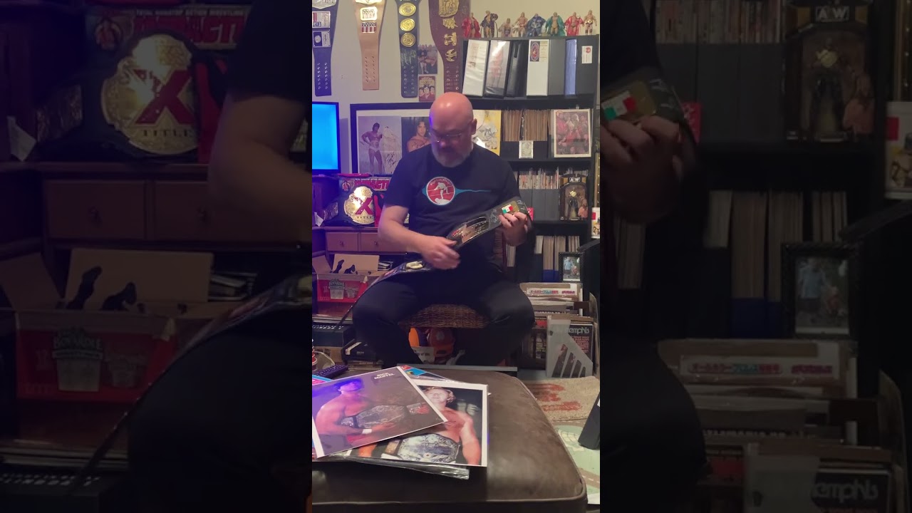 Wrestler Weekly Man Cave Minute 10 Pounds of Gold NWA Worlds Heavyweight Championship Belt SIGNED