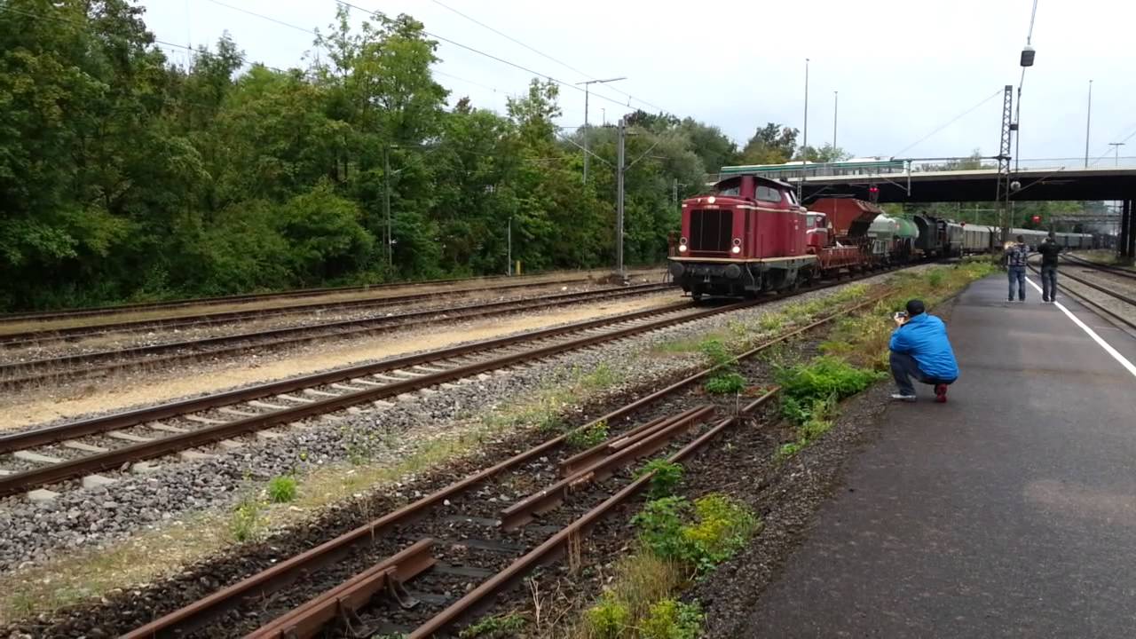 Ankunft des Superzugs in Göppingen