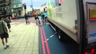 Silly Cyclists  Left turning lorry