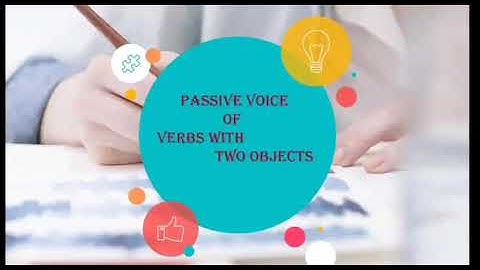 How to convert active voice to passive for verbs with two objects