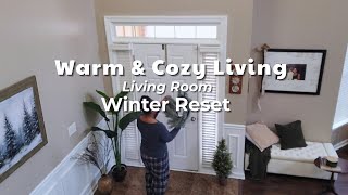 Living Room Post Christmas Decor | Cozy Winter Styling That Lasts All Season