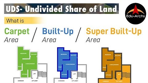 UDS _ Un Divided Share | Carpet Area | Built-up Area | Super Built-up Area | Edu-Archs