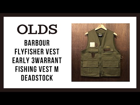 Barbour Flyfisher Vest Early 3Warrant Fishing Vest M Deadstock