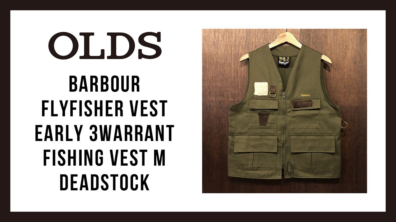 80s 90s Barbour バブアー 刻ま 3ワラント フィッシングベスト