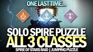 Before It's Gone: Solo Spire of Stars Jumping Puzzle & Exotic Chest on All 3 Classes [Destiny 2]