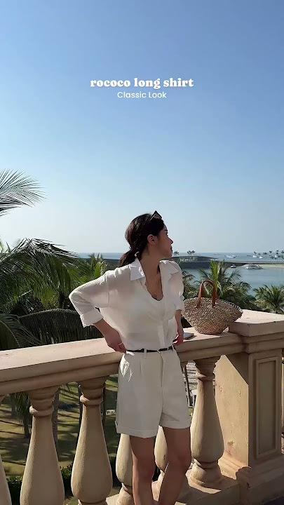 로코코 롱 셔츠 #lookbook #룩북 #ootd #travel #fashion #summer #beach #여신룩 #오오티디 #여행 #beachwear