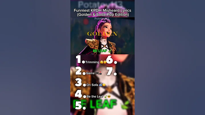 Funniest KPDH Misheard Lyrics 😂🎤(Golden 🌟 & Soda Pop 🥤🍾 Edition)