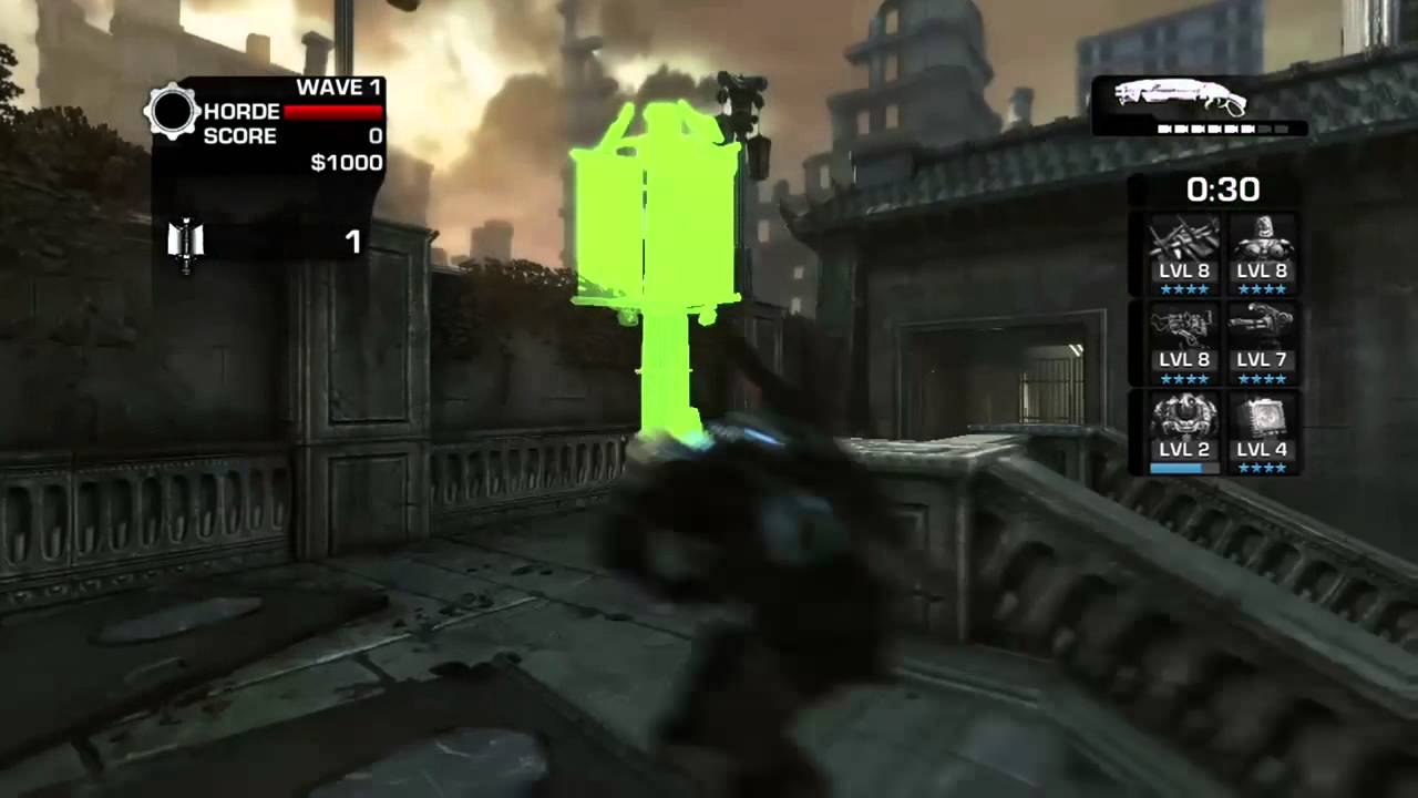 Gears of War 3 - Wallbouncing on 20-20-20 without claw, alternate control.