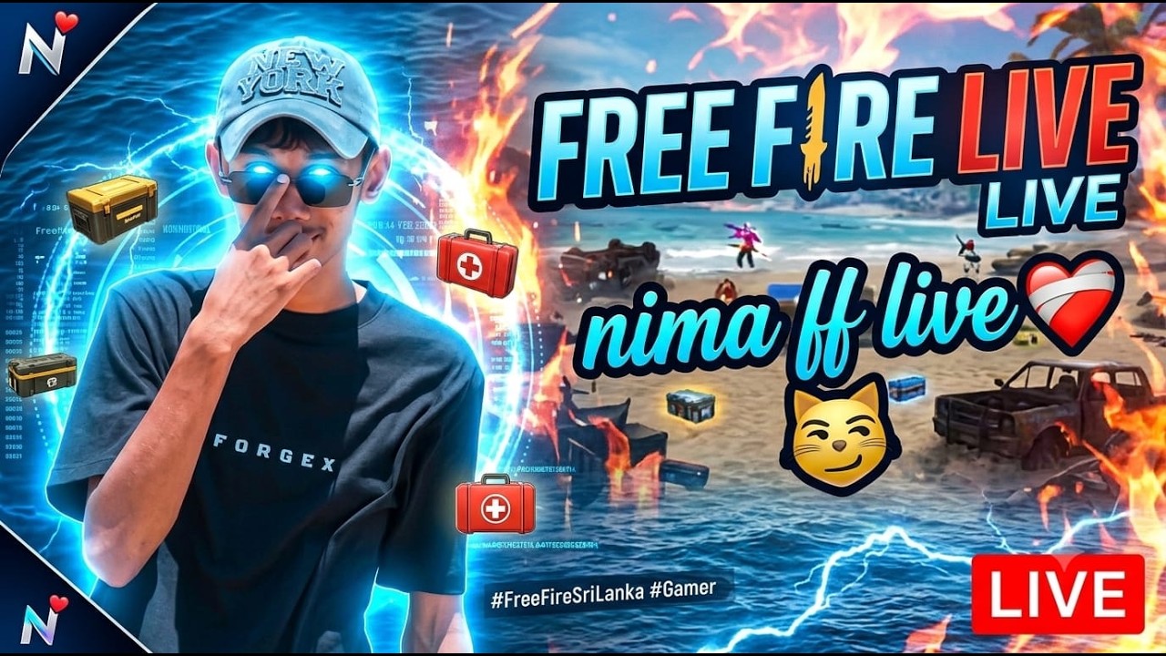FREE FIRE CUSTOM වැඩ්ඩො එන්න NIMA IS BACK🌝😱🛑ROAD TO 4K !!! FREE FIRE LIVE NIMA FF
