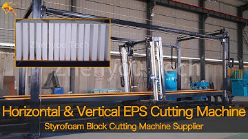 Revolutionizing Precision: Horizontal & Vertical Foam Block Cutting Machine Demo - 15 Preset Modes!