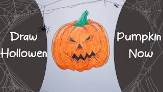 Halloween Drawing Pt.1 How To Draw A Spooky Jack Olantern Speedpaint