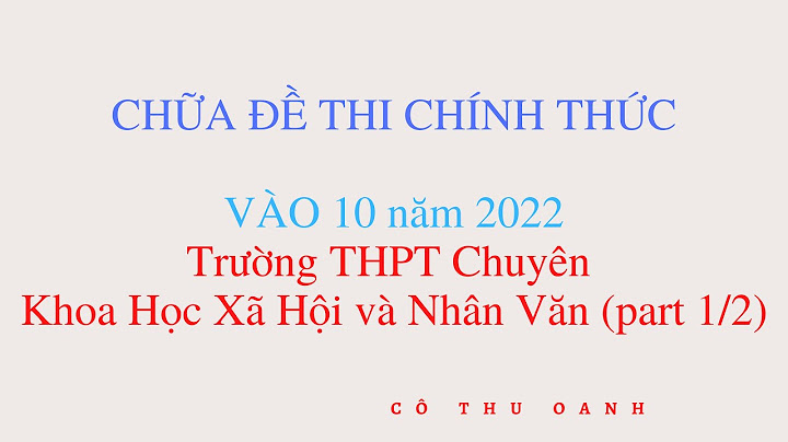 Đại học xã hội và nhân văn tên tiếng anh