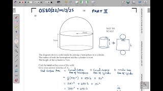 0580/22/M/J/25 -- IGCSE EXTENDED MATHEMATICS PAPER 22 MAY/JUNE