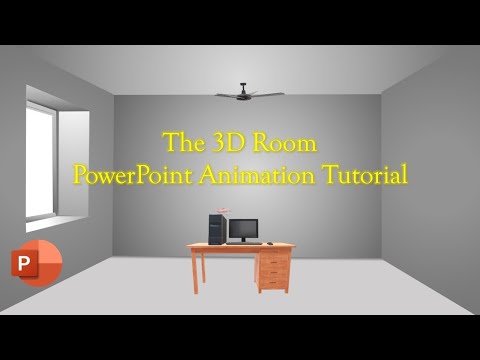 3D Room Animation | Microsoft PowerPoint 3D Animation Tutorial