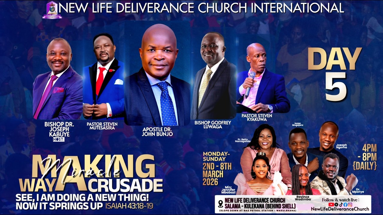 🔴 MAKING WAY DIVINE MIRACLE CRUSADE || DAY 5 With BISHOP GODFREY LUWAGA || 03 - 6th - 2026.
