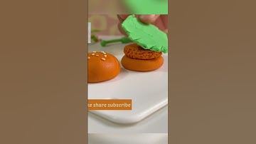👀🫣Fondant Burger 🍔 Topper #shorts#youtubeshorts#viralvideo#viral#trending