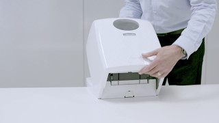 Scott® Rolled Hand Towel System - Dispenser Loading & Maintenance Instruction Video