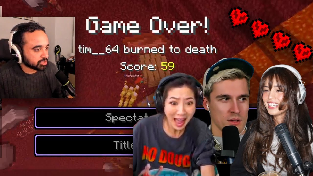 F SLR All Deaths From Their Latest Minecraft Stream (Multi POV)