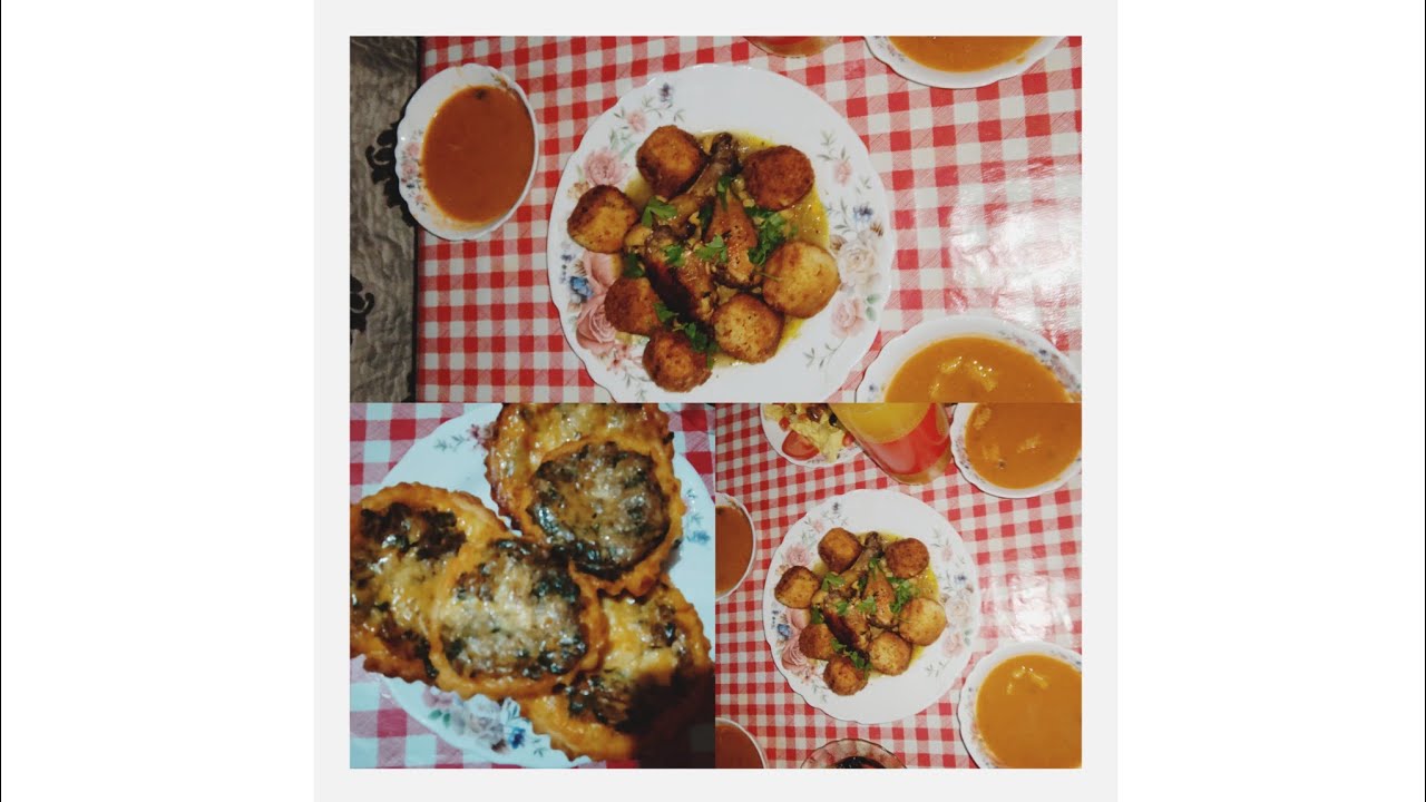 طاولة_رمضان2026⭐🌜🌜🌜🌜احريرة وطاجين الخوخ