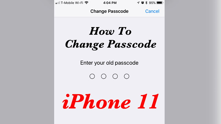 How to set passcode on iphone 11