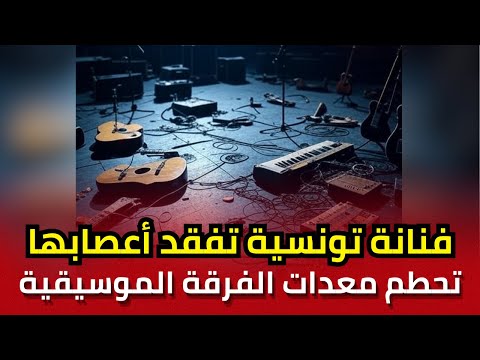 فنانة تونسية معروفة تفقد أعصابها وتحطم معدات الفرقة الموسيقية المرافقة لها في حفل بمهرجان