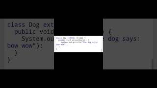 Polymorphism in Java #Superclass #Subclass #Shorts #Ammu's Coding