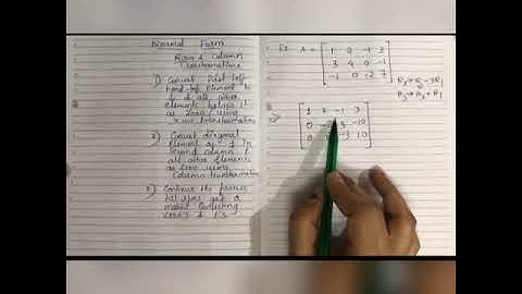 Normal form of a Matrix