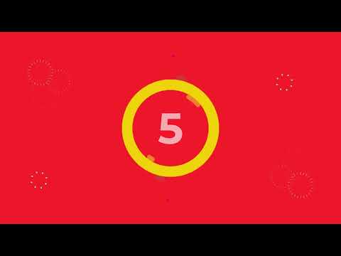 Red Yellow Red 10 second Modern Countdown Video #timer #vfx #promodoro
