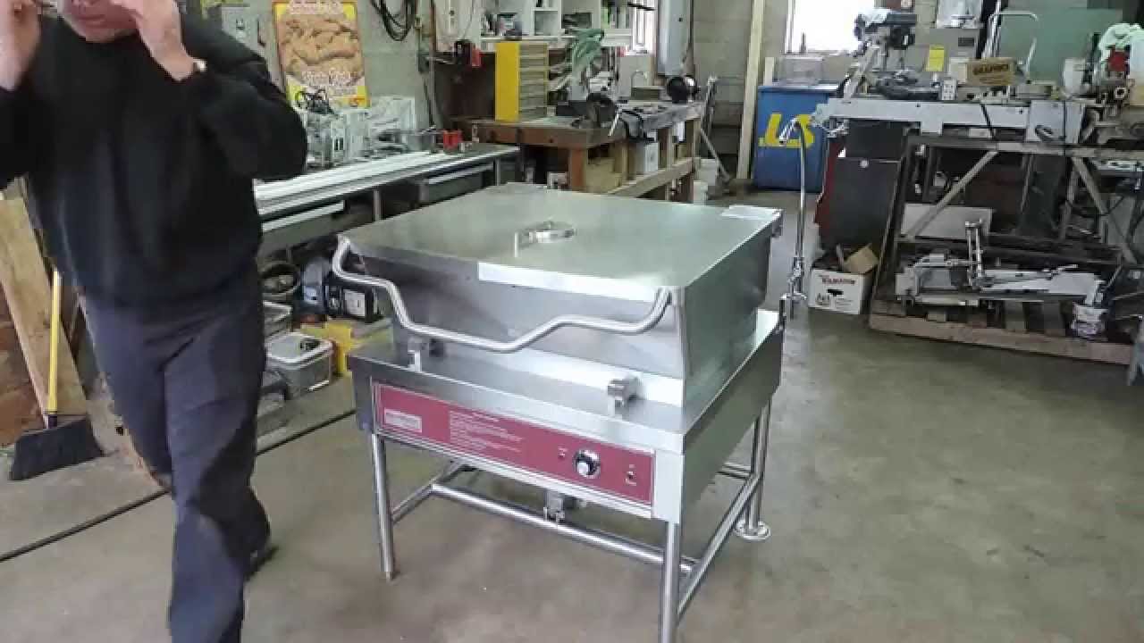 Southbend SteamMaster BELT 30 Gallon Electric Tilting Tilt Braising Pan Skillet on eBay! YouTube