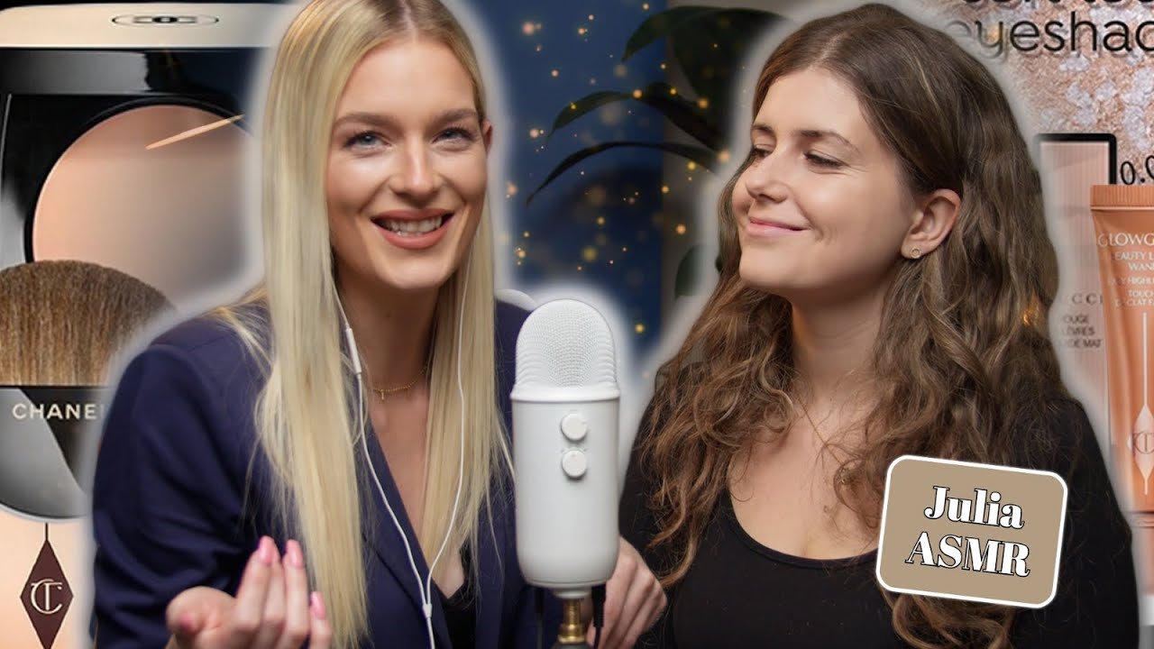 ASMR/Doing @JuliaASMR´s Makeup (deutsch/german) 4k