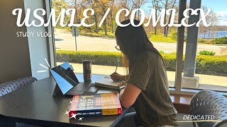 USMLE Step 1 & COMLEX Lvl 1 study vlog | highs and lows 🎢