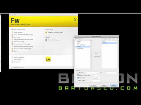 How to Batch Process in Fireworks
