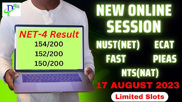 Entry Test Preparation Batch 01 NUST NET/ ECAT/ FAST/ PIEAS/ GIKI/ ITU I NUST NET 1 Preparation