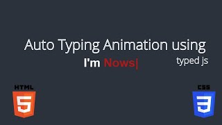 CSS Text Typing Animation | Multiple Text Typing Animation nowscode html5 css3