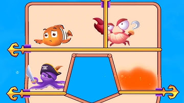 Fish pin - new levels (219 to 231) IOS android Gameplay Walkthrough - part #9