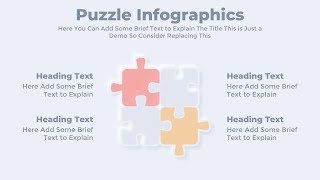 PowerPoint Puzzle Pieces Infographics