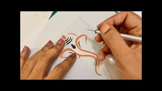 Hand-Printed Ganesh Chaturthi Special T-shirt | How to Print Ganesha on T-shirt | Fabric Marker| DIY