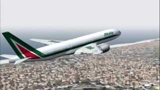 Alitalia AZ670 777-200ER EI-ISA Rome (FCO) - Fortaleza (FOR)