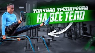 Уличная тренировка на всё тело / Программа тренировок на спортплощадке