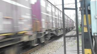 EF66　52　貨物列車　牽引　踏切通過