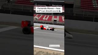 Fernando Alonso drives Ayrton Senna’s car in Barcelona