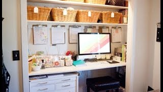 【DIY】新生活に向けて、押入れやクローゼットをリフォームして仕事＆作業部屋にするアイデア♡～The idea of the room to reform the closet.