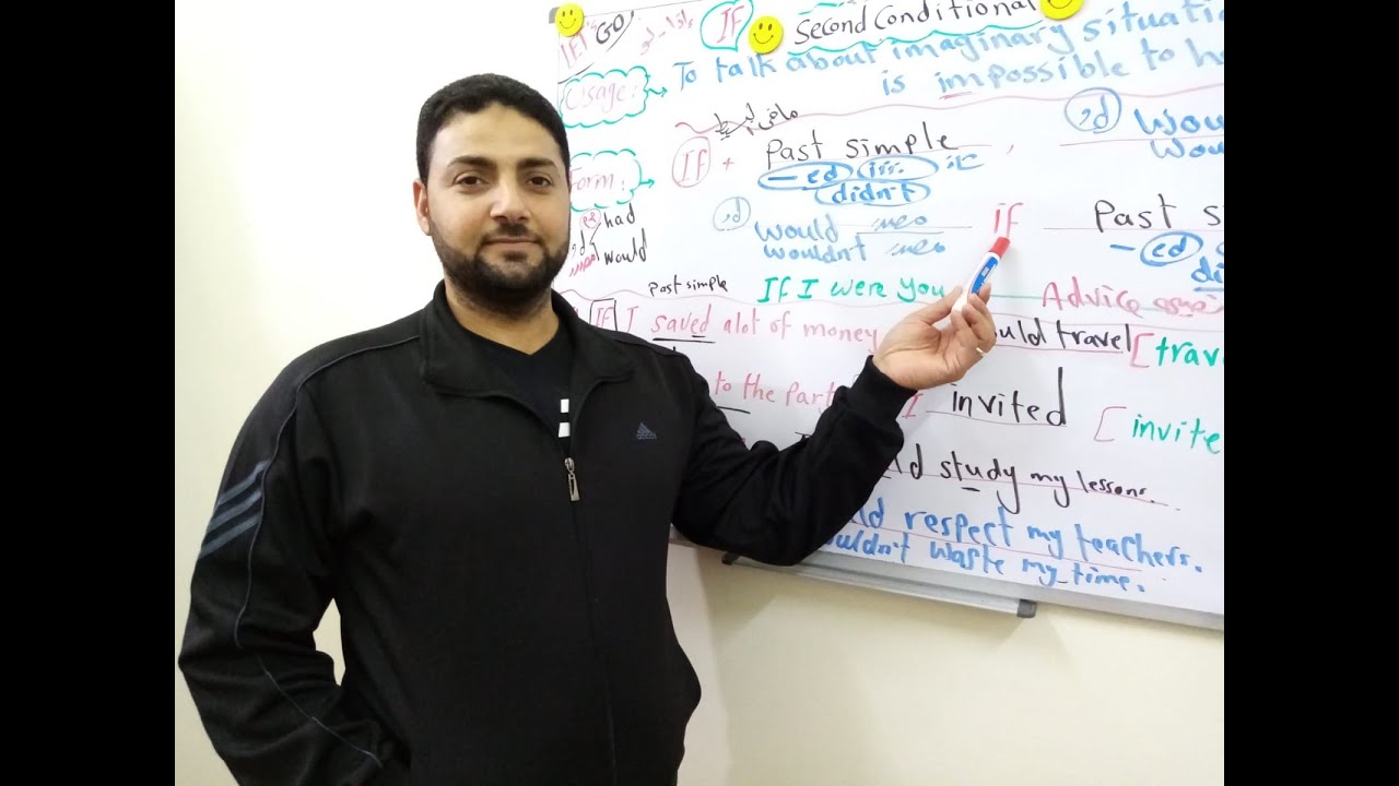 تعلّم قاعدة    IF: ( SECOND)  في الحالة الثانية ( الماضي البسيط )  بطريقة شيقة