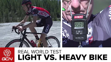 Does bike weight affect speed?
