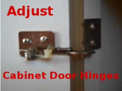 Adjusting Cabinet Door Spring Hinges Youtube