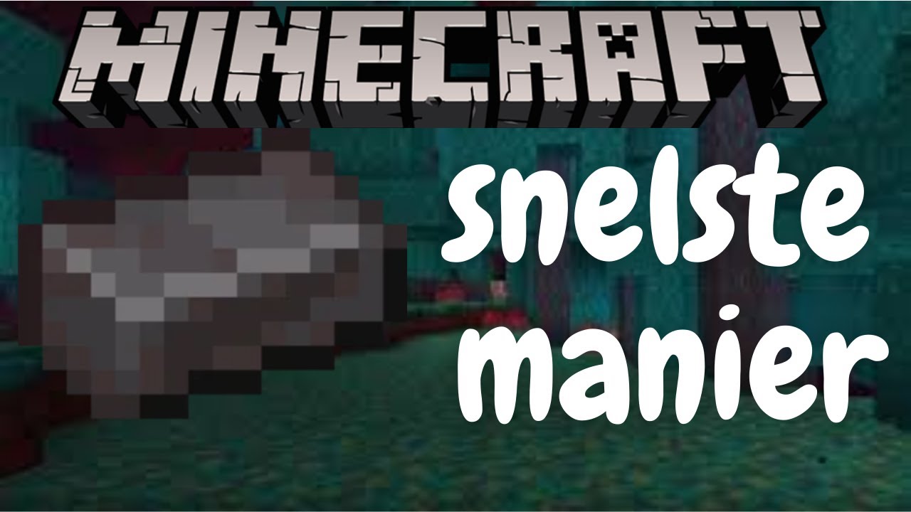 Hoe vind je snel netherite in minecraft - YouTube