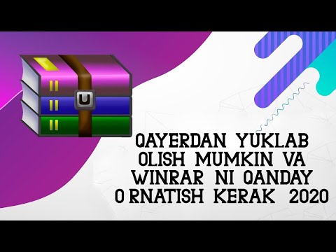 Video: Winrar Arxivatorini Qanday O'rnatish Kerak