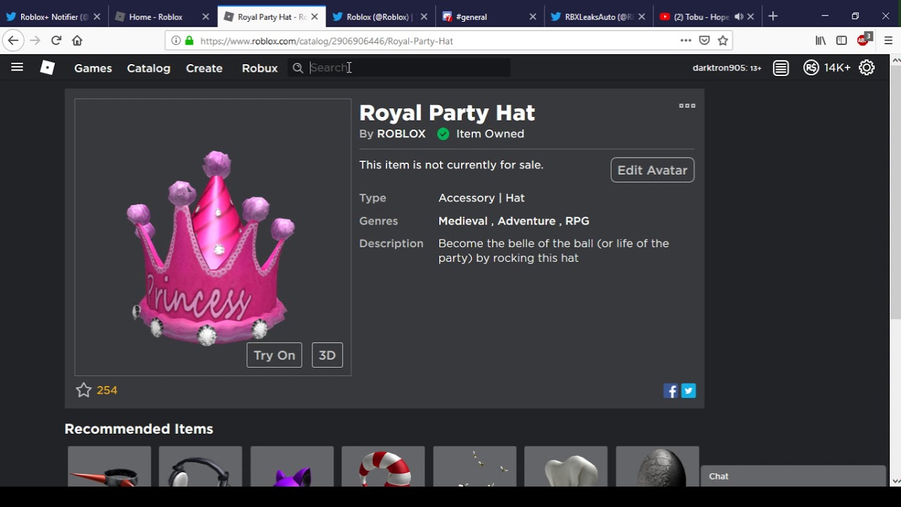 How To Get The Royal Party Hat Roblox Pizza Party Event 2019 Event Youtube - how to make a roblox hat 2019 event